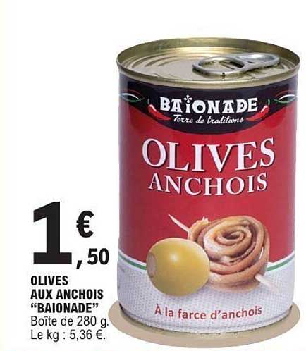 Bajonade OLIVES ANCHOIS