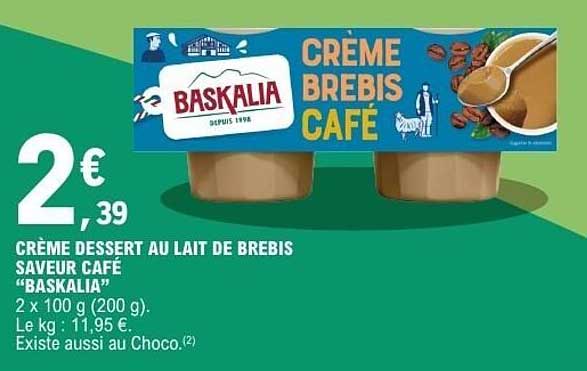 BASKALIA CREME BREBIS CAFÉ