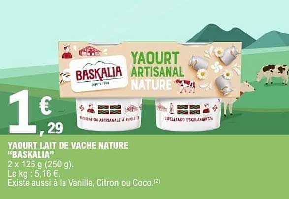 Baskalia Yaourt Artisanal Nature