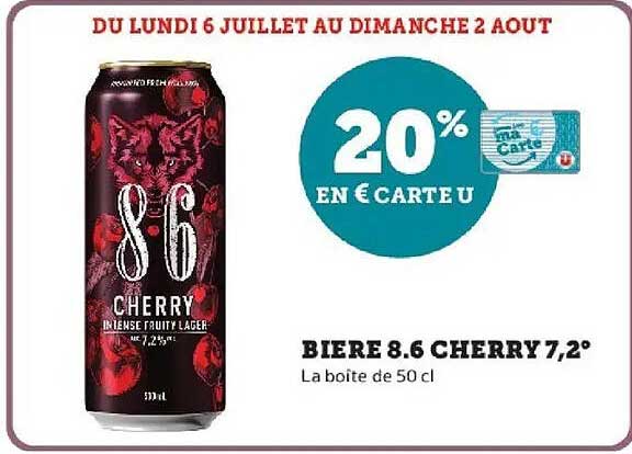 BIERE 8.6 CHERRY 7,2°