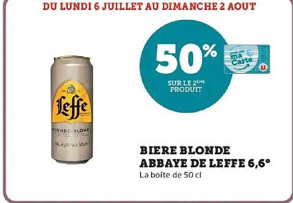 Biere blonde Abbaye de Leffe 6,6°