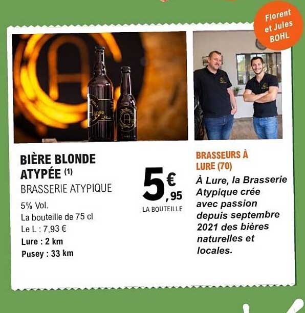 BIÈRE BLONDE ATYPÉE