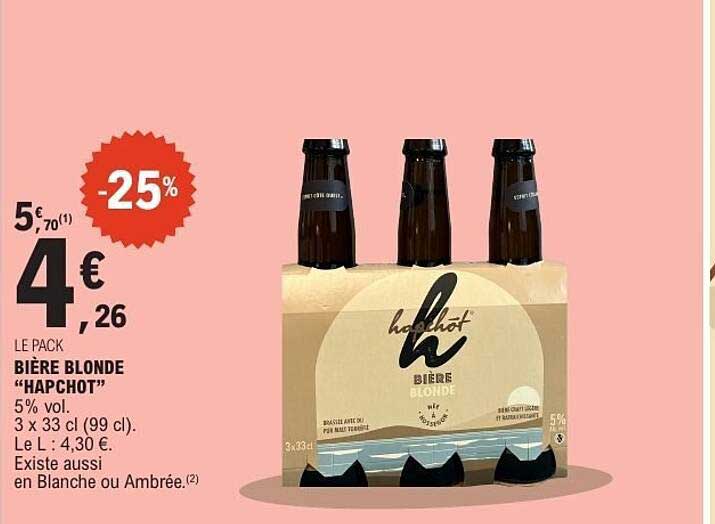 BIÈRE BLONDE “HAPCHOT”