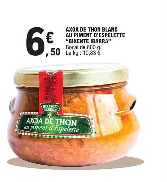 BIXENTE IBARRA AXOA DE THON BLANC