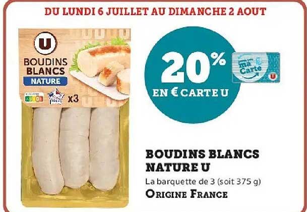 BOUDINS BLANCS NATURE U