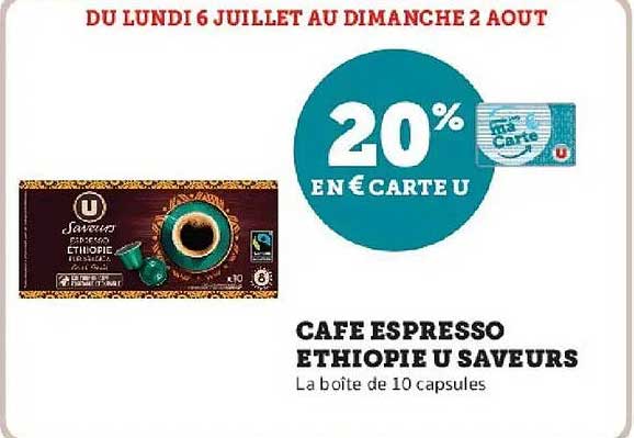 Café Espresso Ethiopie U Saveurs
