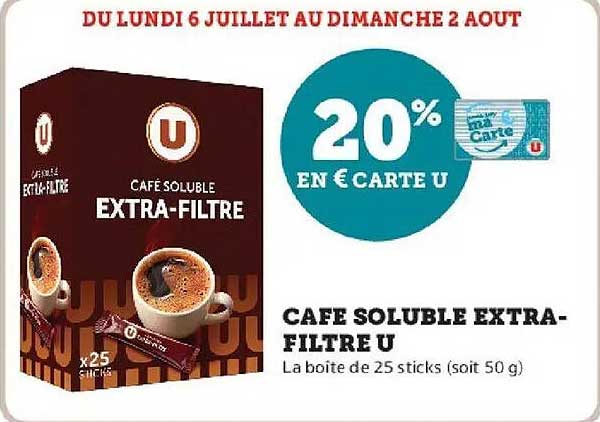 Café soluble extra-filtre U