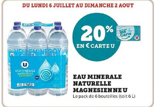 Eau minérale naturelle magnésienne