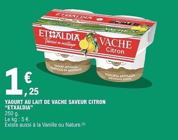 ETXALDIA Vache Citron