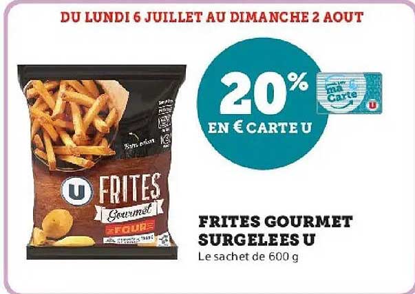 Frites Gourmet Surgelées U