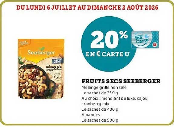 FRUITS SECS SEEBERGER