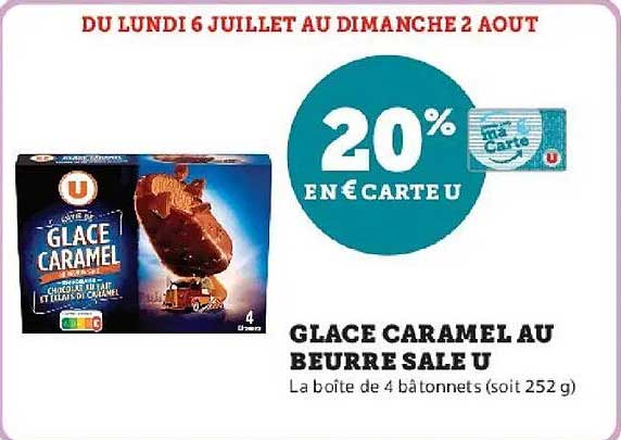 GLACE CARAMEL AU BEURRE SALE U
