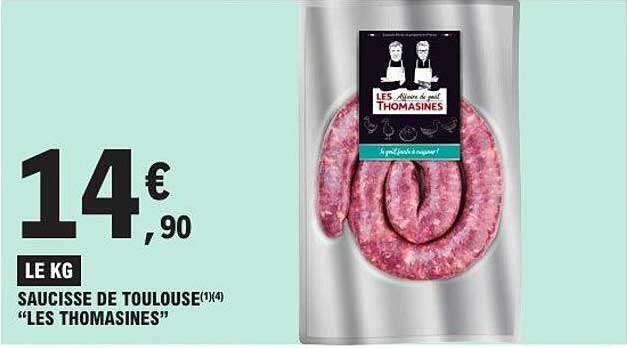 LES THOMASINES SAUCISSE DE TOULOUSE