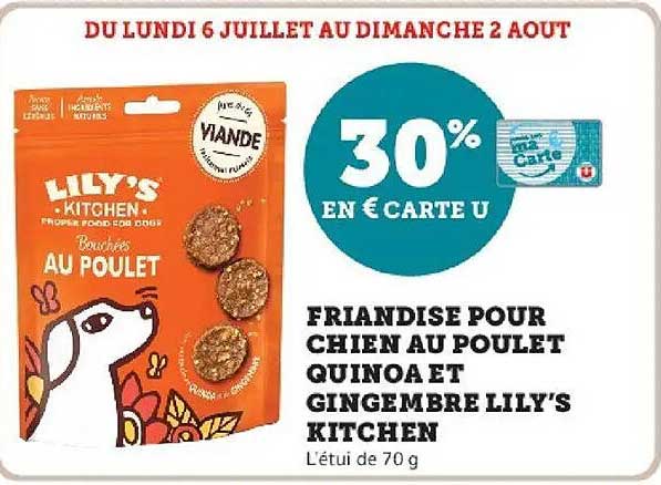 Lily's Kitchen Friandise pour chien au poulet quinoa et gingembre