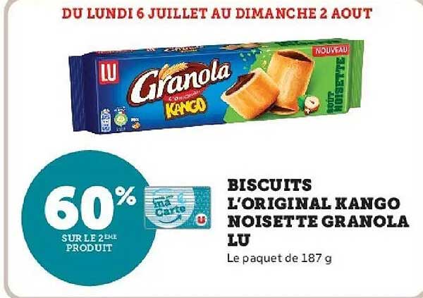 LU Biscuits L'Original Kango Noisette Granola
