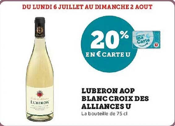 LUBERON AOP BLANC CROIX DES ALLIANCES U