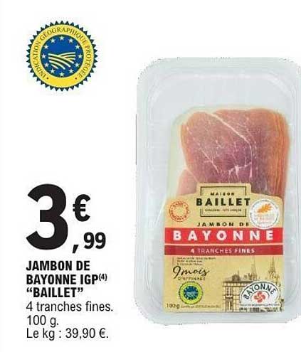 Maison BAILLET JAMBON DE BAYONNE