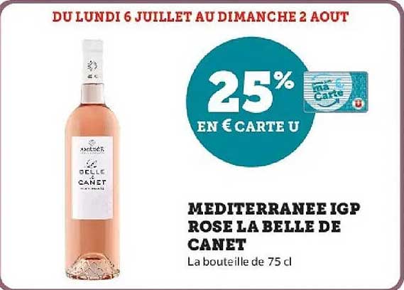 MEDITERRANEE IGP ROSE LA BELLE DE CANET