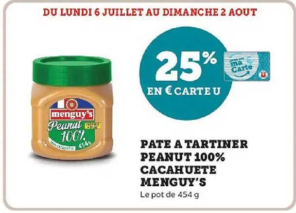 Menguy's Peanut 100% Cacahuète