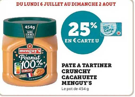 Menguy's Peanut 100% Crunchy
