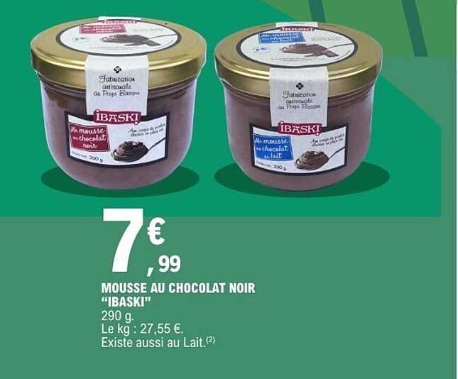 Mousse au chocolat noir “IBASKI”