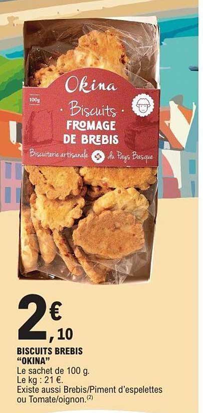Okina Biscuits FROMAGE DE BREBIS