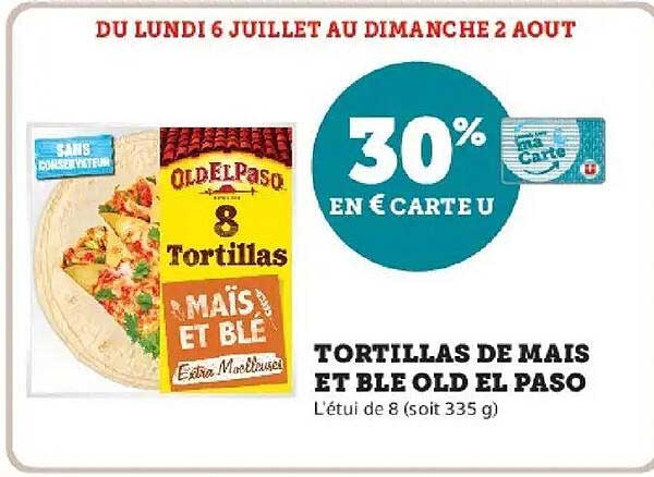 Old El Paso Tortillas de mais et blé