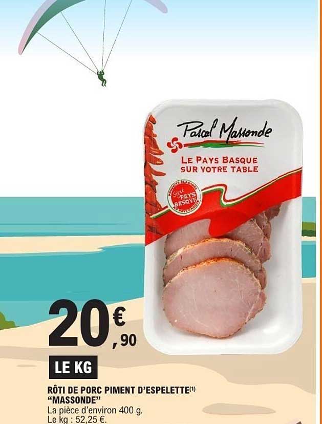 Pascal Maimonde Rôti de porc piment d’espelette