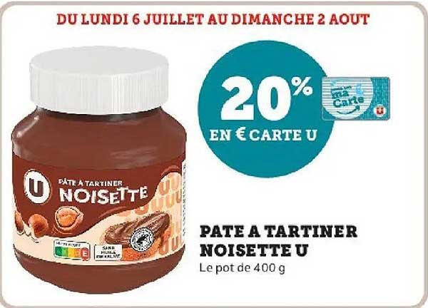 PATE A TARTINER NOISETTE U