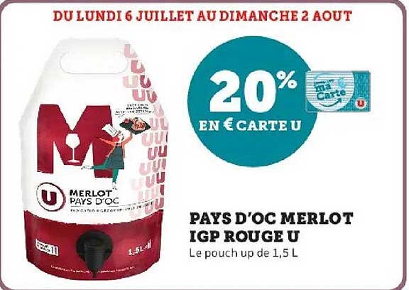 PAYS DOC MERLOT IGP ROUGE U