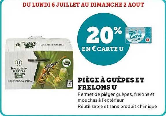 Piège à guêpes et frelons U