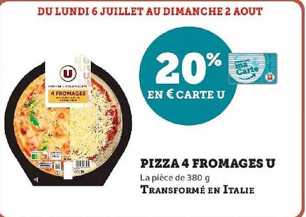 Pizza 4 fromages U