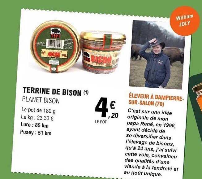 PLANET BISON Terrine de Bison