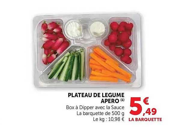 PLATEAU DE LEGUME APERO
