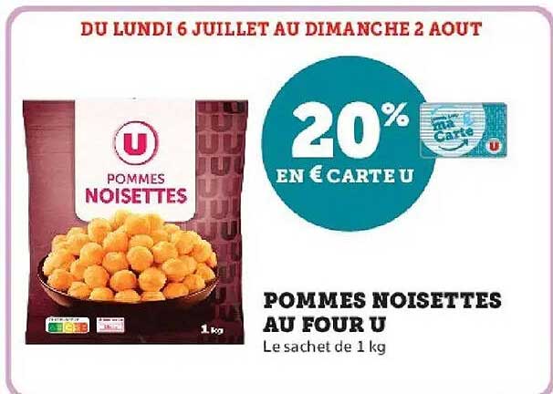 POMMES NOISETTES AU FOUR U