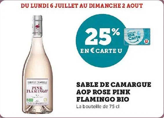 Sable de Camargue AOP Rose Pink Flamingo Bio
