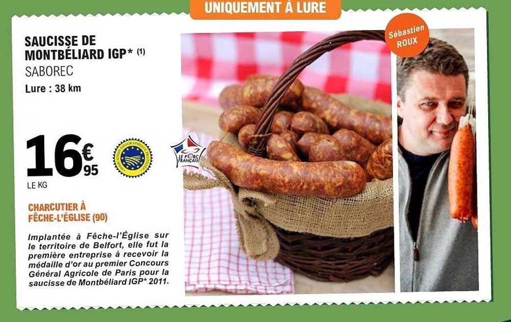 Saucisse de Montbéliard IGP