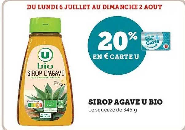 Sirop agave U bio