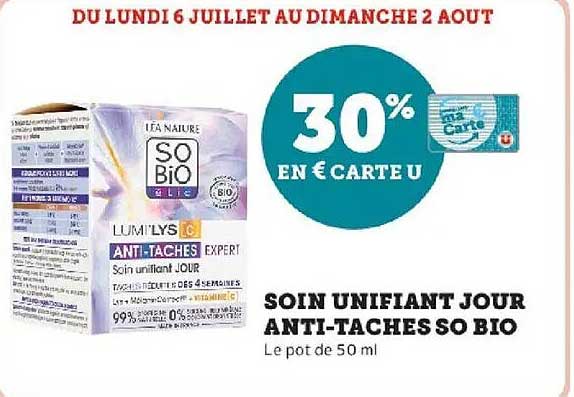 SOIN UNIFIANT JOUR ANTI-TACHES SO BIO