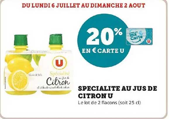 SPECIALITE AU JUS DE CITRON U