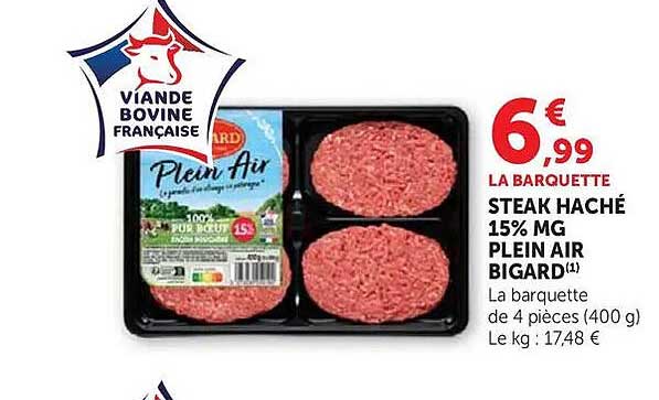 STEAK HACHÉ PLEIN AIR BIGARD
