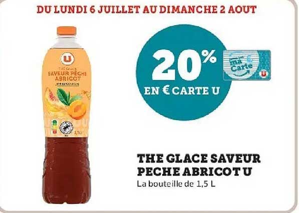 THE GLACE SAVEUR PECHE ABRICOT U