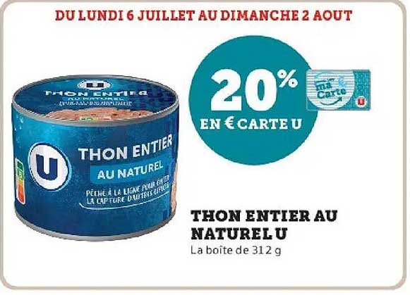 THON ENTIER AU NATUREL U