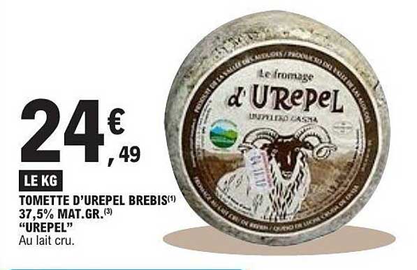 TOMETTE D'UREPEL BREBIS
