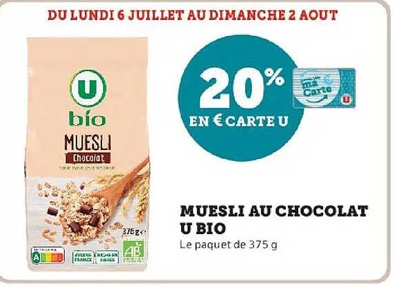 U bio MUESLI Chocolat