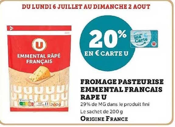 U Emmental râpé français
