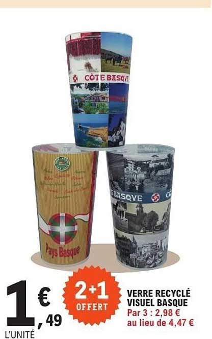 VERRE RECYCLÉ VISUEL BASQUE
