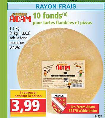 10 fonds pour tartes flambées et pizzas les frères adams