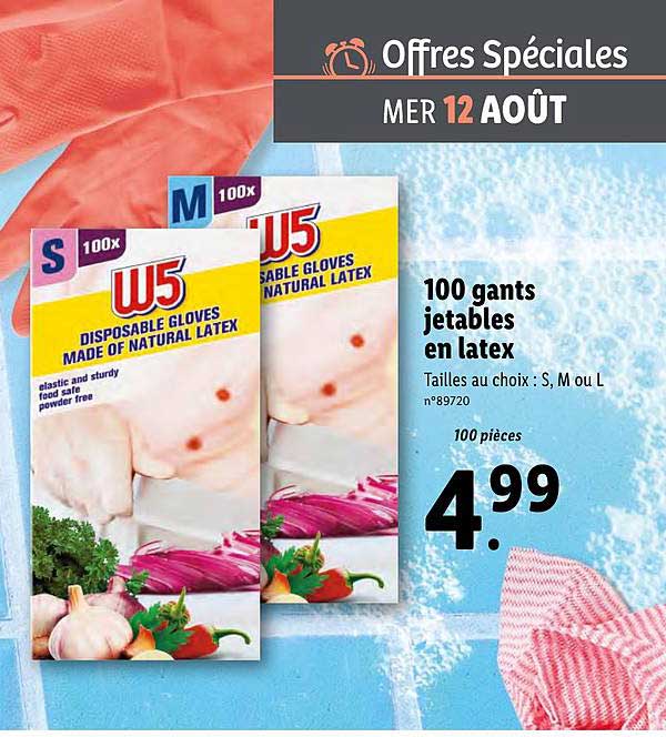 100 Gants Jetables En Latex