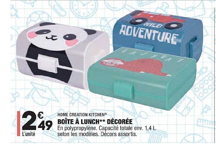 Boîte à Lunch Décorée Home Creation Kitchen